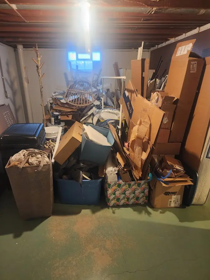 Roll-off dumpster container at job site for Yard Waste Dumpster Rental in Kirksville